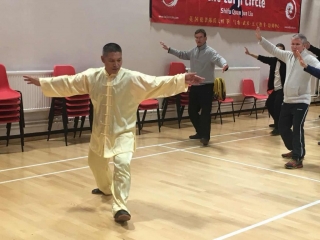 Shifu Liu leads Chen Taijiquan forms practice Shifu Liu teaches Chen Tai Ji Routine