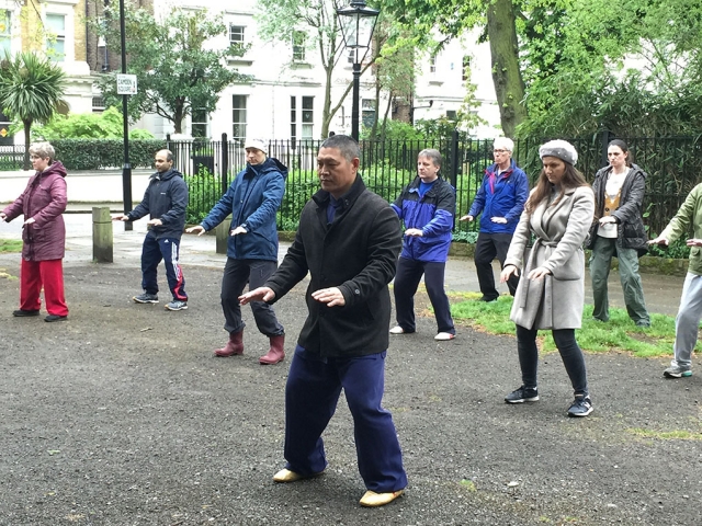 Shifu Liu teaches the 9 Form after his demonstration