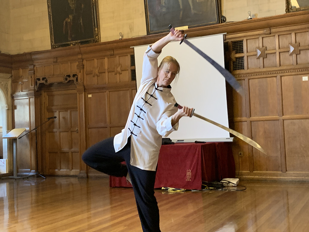 Emma from Chen Bing Academy Oxford performs Double sabres