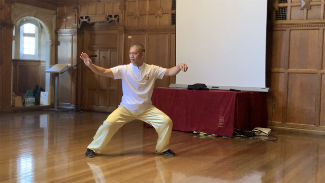 Shifu Liu performs Xinjia at the Oxford event